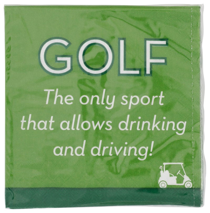 Cocktail Napkin - Golf Drink and Drive